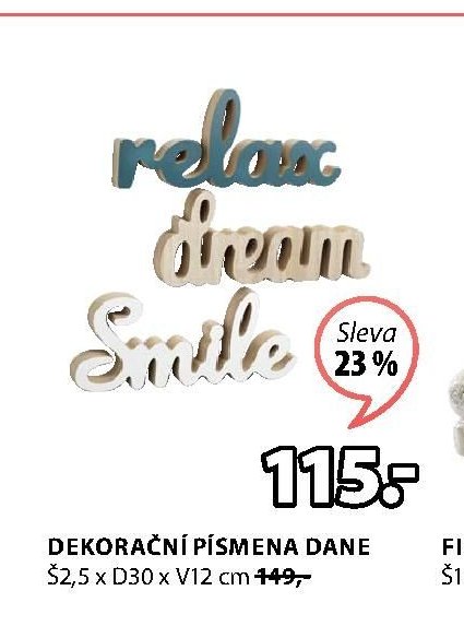 Dekorační písmena DANE
