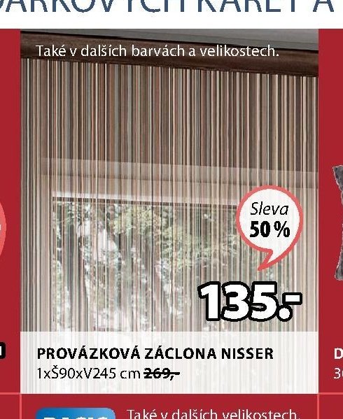 Provázková záclona NISSER