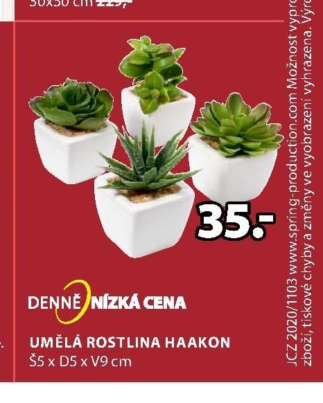 Umělá rostlina HAAKON