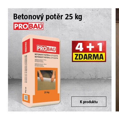 Betonový potěr 25 kg