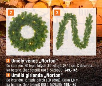 Umělý věnec „Norton“