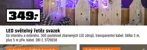 LED světelný řetěz svazek