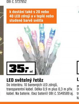 LED světelný řetěz