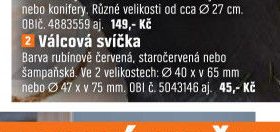Válcová svíčka