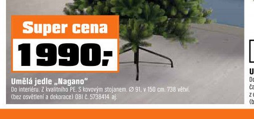 Umělá jedle „Nagano“