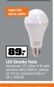 LED žárovka Tesla