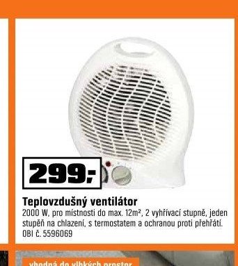 Teplovzdušný ventilátor