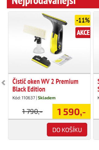 Čistič oken WV 2 Premium Black Edition