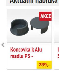 Koncovka k Alu madlu P3