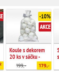 Koule s dekorem 20 ks v sáčku