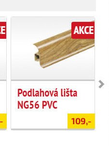 Podlahová lišta NG56 PVC