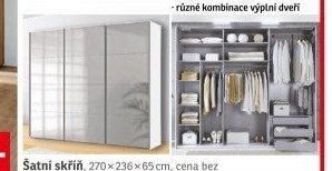 Šatní skříň, 270x236x65 cm