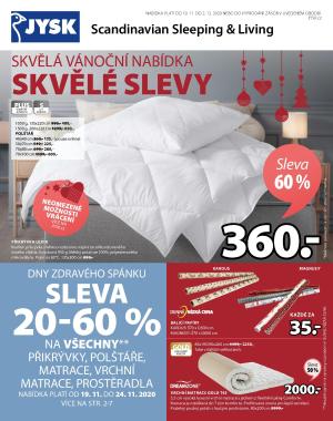 akční leták Jysk 19.11.2020-2.12.2020