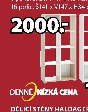 DĚLICÍ STĚNY HALDAGER (4 police)