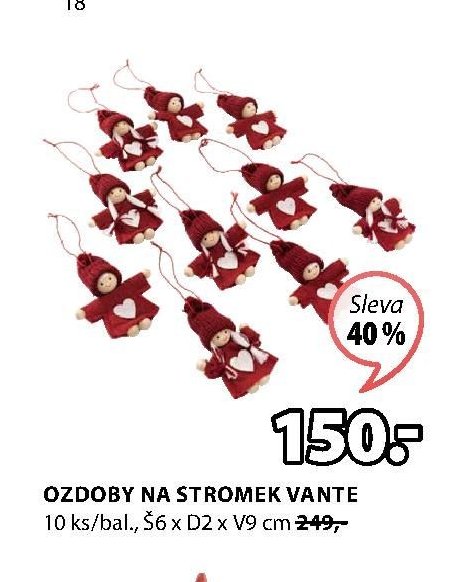 OZDOBY NA STROMEK VANTE