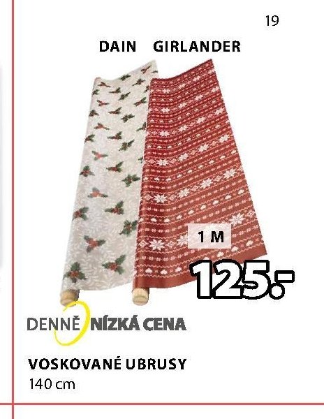 VOSKOVANÉ UBRUSY