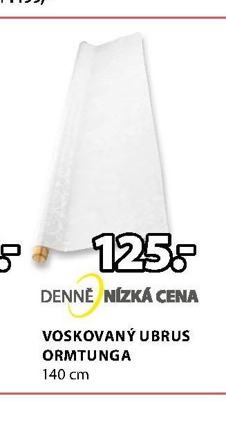 VOSKOVANÝ UBRUS ORMTUNGA 140 cm