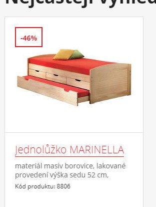 Jednolůžko MARINELLA