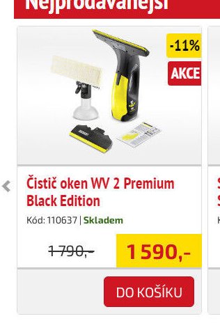 Čistič oken WV 2 Premium Black Edition