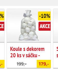 Koule s dekorem 20 ks v sáčku