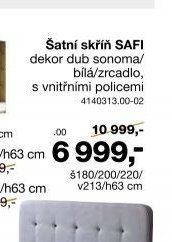 Šatní skříň SAFI