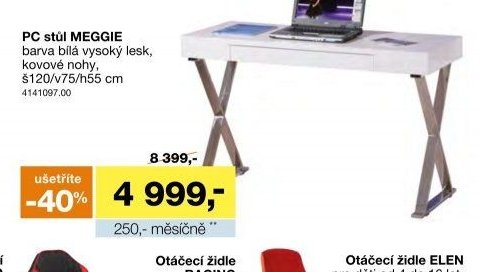 PC stůl MEGGIE
