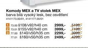 Komody MEX a TV stolek MEX