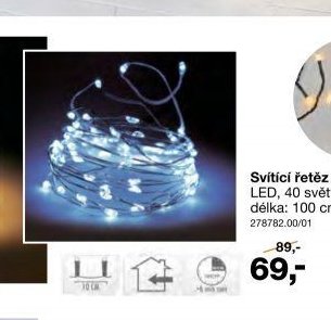 Svítící řetěz LED