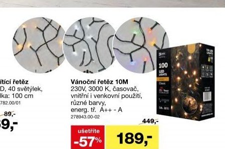 Vánoční řetěz 10M