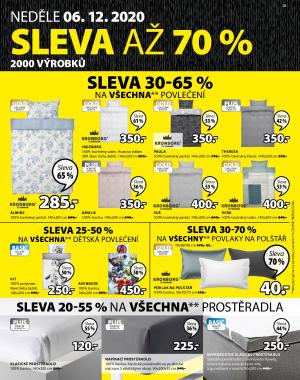 akční leták Jysk 25.11.2020-9.12.2020