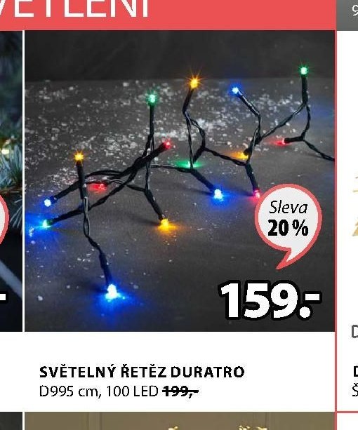 SVĚTELNÝ ŘETĚZ DURATRO D995 cm, 100 LED