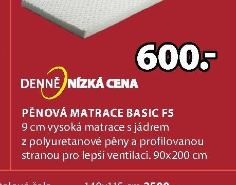 Pěnová matrace BASIC F5