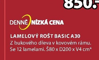 Lamelový rošt BASIC A30