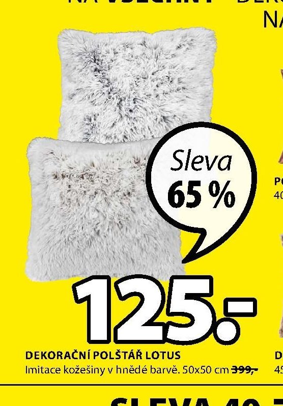 DEKORAČNÍ POLŠTÁŘ LOTUS