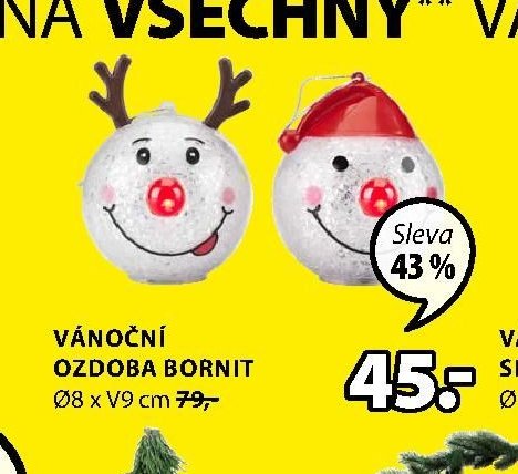 VÁNOČNÍ OZDOBA BORNIT