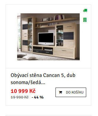 Obývací stěna Cancan 5, dub sonoma/šedá...