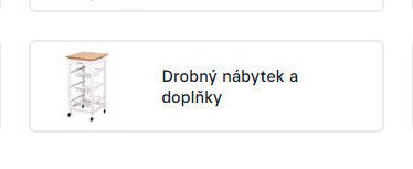 Drobný nábytek a doplňky