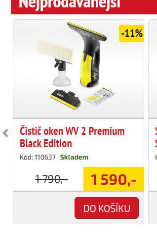 Čistič oken WV 2 Premium Black Edition