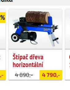 Štípač dřeva horizontální
