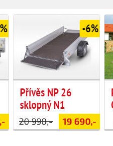 Přívěs NP 26 sklopný N1