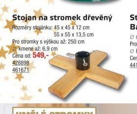 Stojan na stromek dřevěný