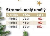 Stromek malý umělý