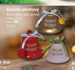 Zvonek plechový