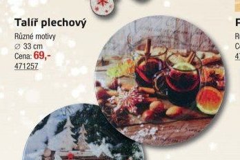 Talíř plechový