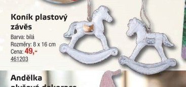 Koník plastový závěs