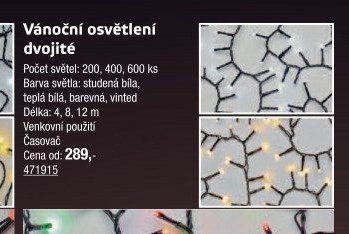 Vánoční osvětlení dvojité