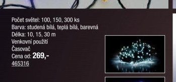 Vánoční osvětlení LED
