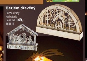 Betlém dřevěný