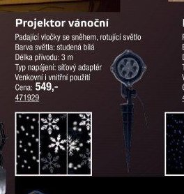 Projektor vánoční