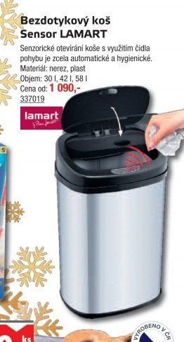 Bezdotykový koš Sensor LAMART